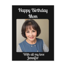 Aangepaste klassieker Minimalist Happy Birthday Mo