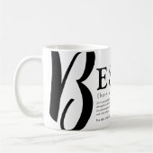 Aangepaste klauut Bestie Definitie Afkorting Koffiemok (Links)