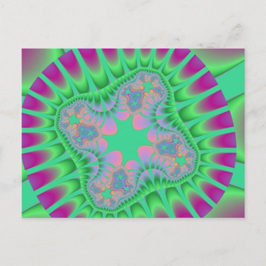 Aangepaste klaver groene bloem ansichtkaarten briefkaart (Voorkant)