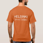 Aangepaste kledij voor scrollen in Helsinki Metro T-shirt (Achterkant)