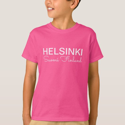 Aangepaste kledij voor scrollen in Helsinki Metro T-shirt (Voorkant)