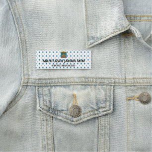 Aangepaste kleding en messing Labels. Eco. Klaar v Naamplaatje