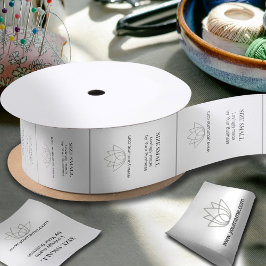 Aangepaste kleding kledingstuk labels top kraag wi satijnen lint
