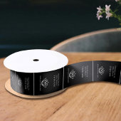 Aangepaste kleding kledingstuk product labels zwar satijnen lint