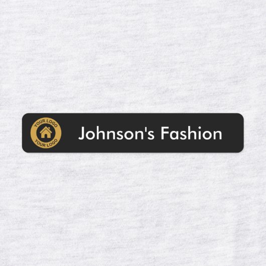 Aangepaste kleding voor zakelijke Logo en tekst Labels (Design 1)
