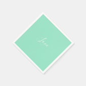 Aangepaste kledingbundel Mint Solid Color Minimali Servet (Hoek)
