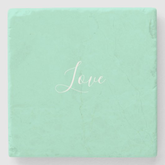 Aangepaste kledingbundel Mint Solid Color Minimali Stenen Onderzetter (Voorkant)