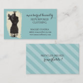 aangepaste kledingdummy mode mannequin naaien visitekaartje (Voorkant / Achterkant)