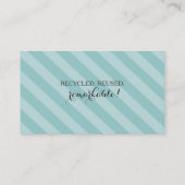 aangepaste kledingdummy mode mannequin naaien visitekaartje (Achterkant)