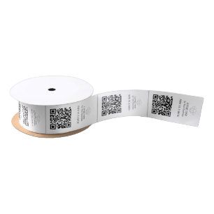 Aangepaste kledingetiketten bovenaan de kraag qr l satijnen lint