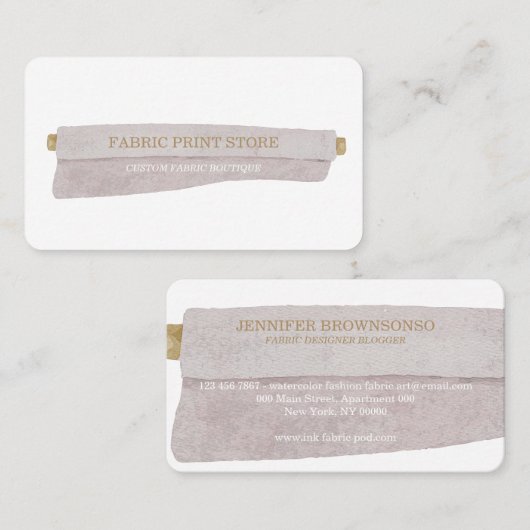 Aangepaste kledingfabriek voor naaiwerk visitekaartje (Voorkant / Achterkant)