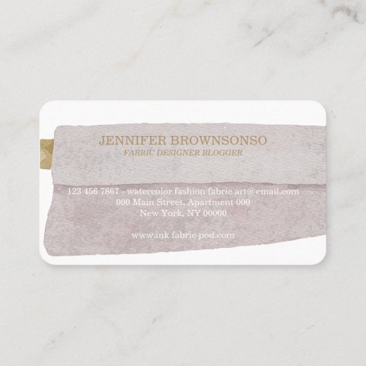 Aangepaste kledingfabriek voor naaiwerk visitekaartje (Achterkant)