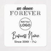 Aangepaste Kledinglabel Naaien of Haak met logo Labels (Design 1)