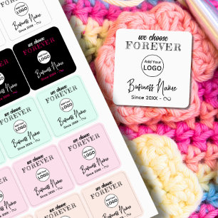 Aangepaste Kledinglabel Naaien of Haak met logo Labels