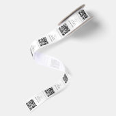 Aangepaste kledinglabels bovenste kraag QR-logo Satijnen Lint (Achterkant)