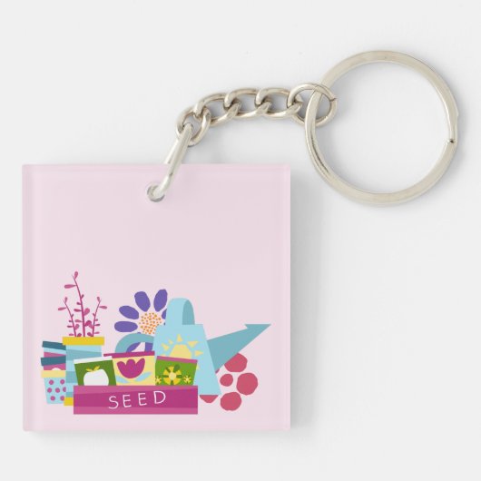 Aangepaste kledingtoevoer voor kleding sleutelhanger (Achterkant)