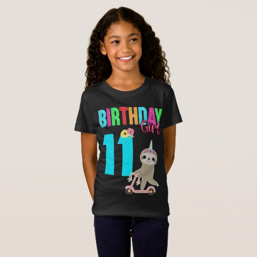 Aangepaste kledinguitrusting voor het meisje van d t-shirt (Voorkant volledig)