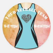 Aangepaste kleedkleur en Netball Team Slogan