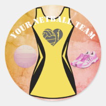 Aangepaste kleedkleur Gepersonaliseerd Netball Tea