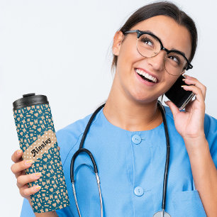 Aangepaste kleefbandbeoordeling thermosbeker