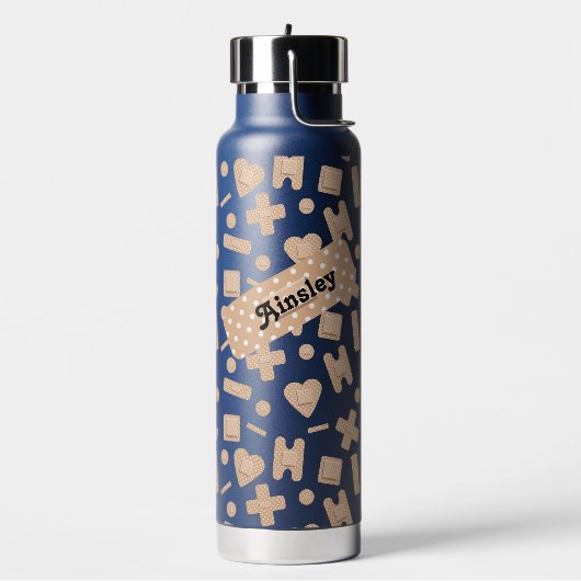 Aangepaste kleefbandbeoordeling waterfles (Links)