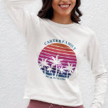 Aangepaste kleefpalmboomserie reünie over lange ho t-shirt<br><div class="desc">Cool bijpassende familie vakantie lange mouw t-shirts voor vrouwen om te draag met hun vrienden of zussen op een lente vakantie eiland cruise. Beschikt over prachtige palmbomen voor een  roze strandzonsondergang. Perfecte aangepaste t - shirts met lange mouwen voor uw zomerreis naar het zee.</div>