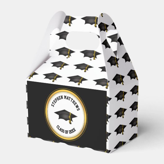 Aangepaste kleerkap voor klasmakerij en tassel bedankdoosjes (Voorkant Zijde)