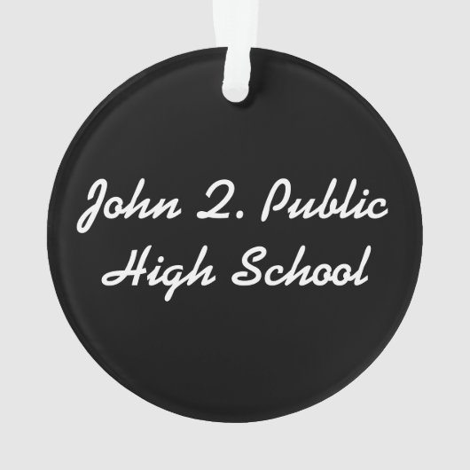 Aangepaste kleerkap voor klasmakerij en tassel ornament (achterkant)