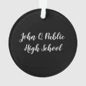 Aangepaste kleerkap voor klasmakerij en tassel ornament (achterkant)