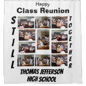 Aangepaste kleerklasse reünie 11 Fotocollage Douchegordijn (Voorkant)