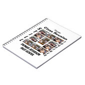 Aangepaste kleerklasse reünie 11 Fotocollage Notitieboek (Linkerzijde)