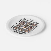 Aangepaste kleerklasse reünie 11 Fotocollage Papieren Bordje (Gekanteld)