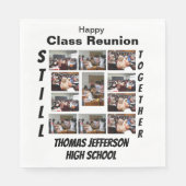 Aangepaste kleerklasse reünie 11 Fotocollage Servet (Voorkant)