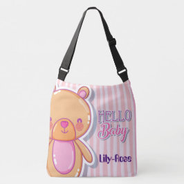Aangepaste kleertas Hallo Baby Crossbody Tas