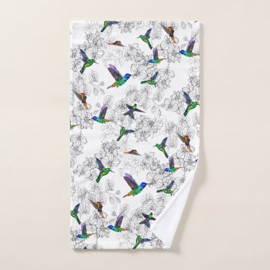 Aangepaste kleertuindoeken met levende vogels bad handdoek (Handdoek)