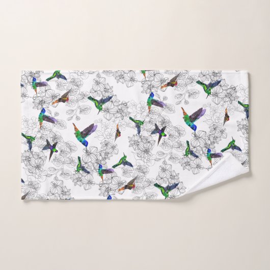 Aangepaste kleertuindoeken met levende vogels bad handdoek (Handdoek)