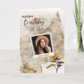 Aangepaste kleindochter Foto Verjaardag Kaart (Voorkant)