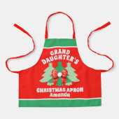 Aangepaste kleindochter's kerstcadeau schort (Voorkant)