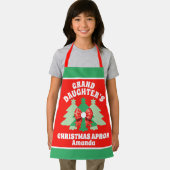 Aangepaste kleindochter's kerstcadeau schort (Insitu)