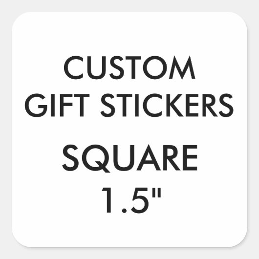 Aangepaste kleine 1,5" VIERKANTE Gift Stickers Sja (Voorkant)