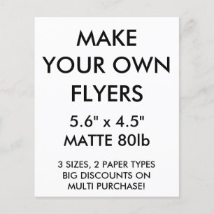 Aangepaste, kleine 5,6-inch x4,5-inch Glanzend Fly Flyer