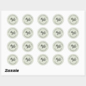 Aangepaste kleine batch bakkerij bedankt ronde sti sticker (Vel)