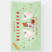 Aangepaste kleine bedrijfslogo Halloween-feest Spandoek (Verticaal)