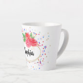 Aangepaste kleine beker, glitter-meisje latte mok (Rechterhoek)