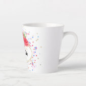 Aangepaste kleine beker, glitter-meisje latte mok (Rechts)