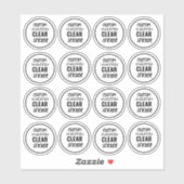 Aangepaste kleine duidelijke Sticker Labels (Vel)