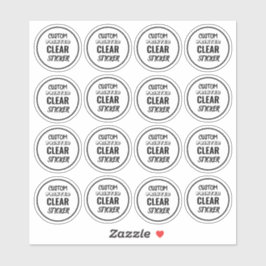 Aangepaste kleine duidelijke Sticker Labels