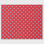 Aangepaste kleine herhalende logo achtergrond cadeaupapier (Vlak)