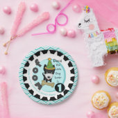 Aangepaste kleine Hondenliefhebber 1st Verjaardags Papieren Bordje (Feest)