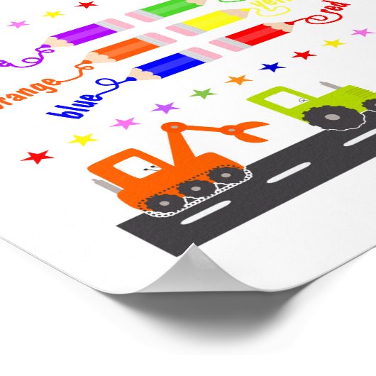 Aangepaste kleine jongen leren poster (Hoek)